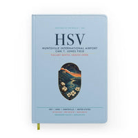 Thumbnail for Huntsville International Airport (HSV) design on light blue notebook