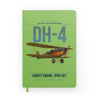 Thumbnail for Airco DH-4 Liberty Plane design on light green notebook
