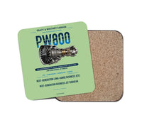 Thumbnail for PW800 design on light green 1 piece coaster