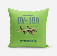 Thumbnail for OV-10A Bronco design on light green pillow