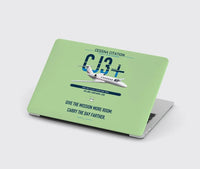 Thumbnail for Cessna Citation CJ3+ design on light green MacBook case