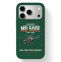 Thumbnail for MD Helicopters MD 500E design on dark green magsafe iphone case, for iPhone 17 Pro