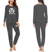 Thumbnail for Skeleton Pilot women pajamas - Gray