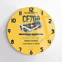 Thumbnail for CF700 design on yellow no frame wall clock