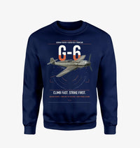 Thumbnail for Messerschmitt Bf 109G-6 design on navy blue sweatshirt