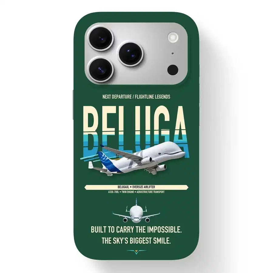 Airbus BelugaXL Case design on dark green iphone case