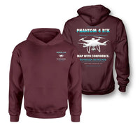 Thumbnail for DJI Phantom 4 RTK design on dark red hoodie