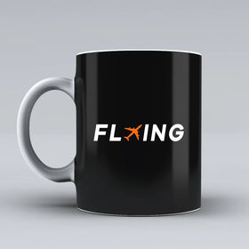 Flying Ceramic White Mugs