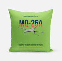 Thumbnail for MQ-25A STINGRAY design on light green pillow