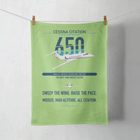 Thumbnail for Cessna Citation 650 - Citation III design on light green towel