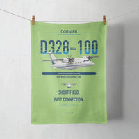 Thumbnail for Dornier D328-100 design on light green towel