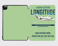 Thumbnail for Cessna Citation Longitude design on light green ipad tablet case