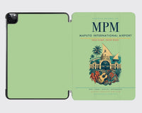Thumbnail for Maputo International Airport (MPM) design on light green ipad tablet case