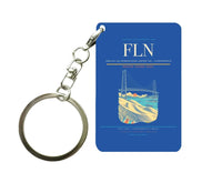 Thumbnail for Hercilio Luz International Airport (FLN) design on blue key chain