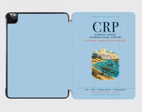 Thumbnail for Corpus Christi International Airport (CRP) design on light blue ipad tablet case