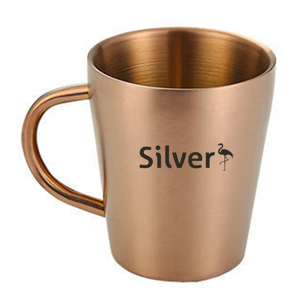 Silver Airlines Stainless Steel Coffee mug in rose gold