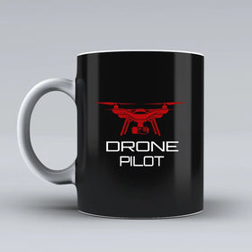 Drone Pilot Ceramic White Mugs