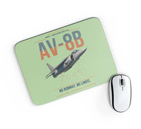 Thumbnail for AV-8B Harrier II design on light green rectangle mouse pad