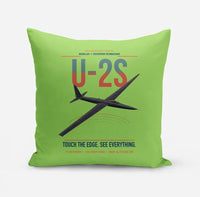 Thumbnail for U-2S Dragon Lady design on light green pillow