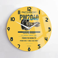 Thumbnail for PW2040 design on yellow no frame wall clock