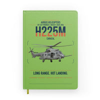 Thumbnail for Airbus Helicopters H225M Caracal design on light green notebook