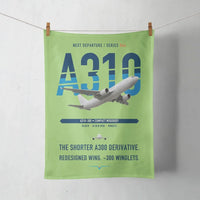 Thumbnail for Airbus A310-300 design on light green towel