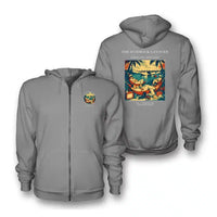 Thumbnail for VINTAGE G4408 - The Hammock Layover - Premium Zipped Hoodie design on gray