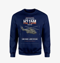 Thumbnail for Airbus H215M design on navy blue sweatshirt