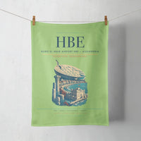 Thumbnail for Borg El Arab Airport (HBE) design on light green towel