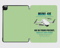 Thumbnail for DJI Mini 4K design on light green ipad tablet case