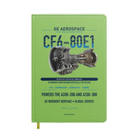 Thumbnail for CF6-80E1 design on light green notebook