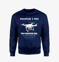 Thumbnail for DJI Phantom 3 Professional design on navy blue sweatshirt