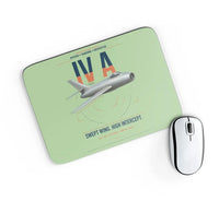Thumbnail for Dassault Mystère IV A design on light green rectangle mouse pad