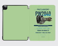 Thumbnail for PW2040 design on light green ipad tablet case