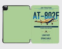 Thumbnail for Air Tractor AT-802F design on light green ipad tablet case
