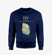 Thumbnail for Tivat Airport (TIV) design on navy blue sweatshirt