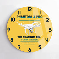 Thumbnail for DJI Phantom 3 Professional design on yellow no frame wall clock