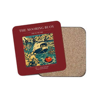 Thumbnail for The Mooring Buoy - Designed Coasters design on dark red 1-piece