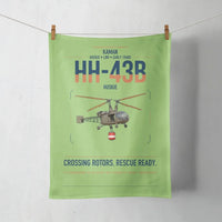 Thumbnail for Kaman HH-43B Huskie design on light green towel