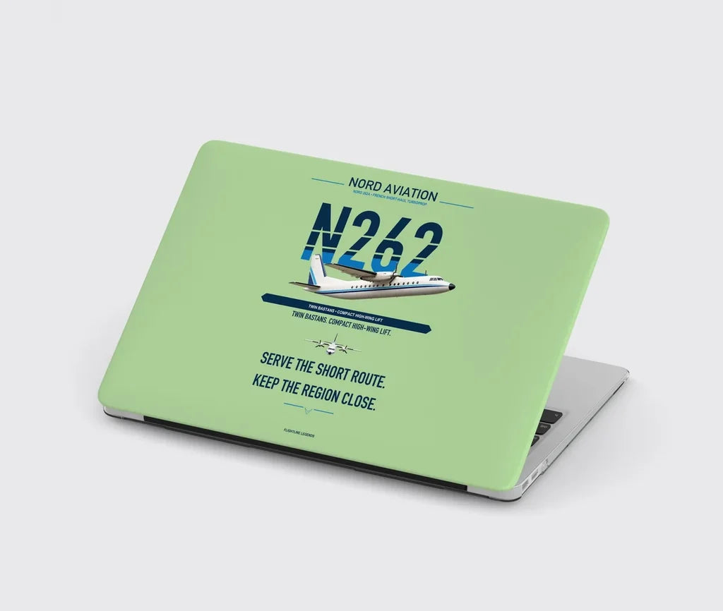 Nord 262A design on light green MacBook case