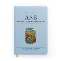 Thumbnail for Ashgabat International Airport (ASB) design on light blue notebook