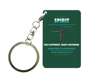 Thumbnail for Ascent AeroSystems Spirit Key Chain design on dark green key chain