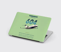 Thumbnail for Bombardier Challenger 604 design on light green MacBook case