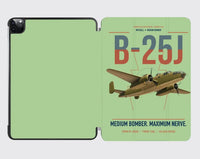 Thumbnail for B-25J Mitchell design on light green ipad tablet case