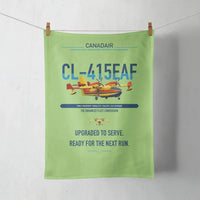 Thumbnail for Canadair CL-415EAF design on light green towel