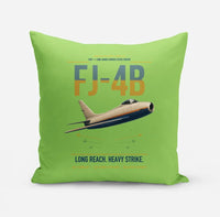 Thumbnail for FJ-4B Fury design on light green pillow