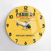 Thumbnail for Guimbal Cabri G2 design on yellow no frame wall clock