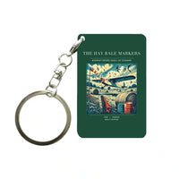 Thumbnail for VINTAGE G4387 - The Hay Bale Markers - Designed Key Chain design on darkgreen
