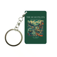 Thumbnail for VINTAGE G4029 - The Bush Pilots - Designed Key Chain design on darkgreen