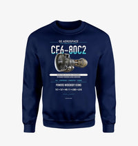 Thumbnail for CF6-80C2 design on navy blue sweatshirt
